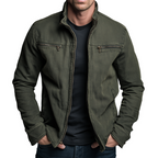 Women's Stand-Collar Utility Jacket, Zip Pockets