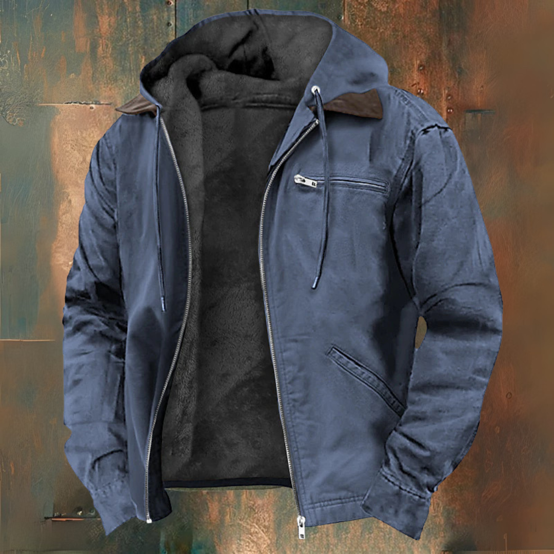 Men's Fleece-Lined Hooded Winter Jacket – view 4