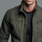 Women's Stand-Collar Utility Jacket, Zip Pockets – detail