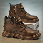 Men's Rugged Lace-Up Ankle Boots, Traction Sole - view 7