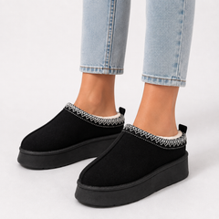 Women's Faux-Fur Slippers, Closed-Toe Slip-On – view 4