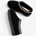 Women's Faux-Fur Slippers, Closed-Toe Slip-On – view 5