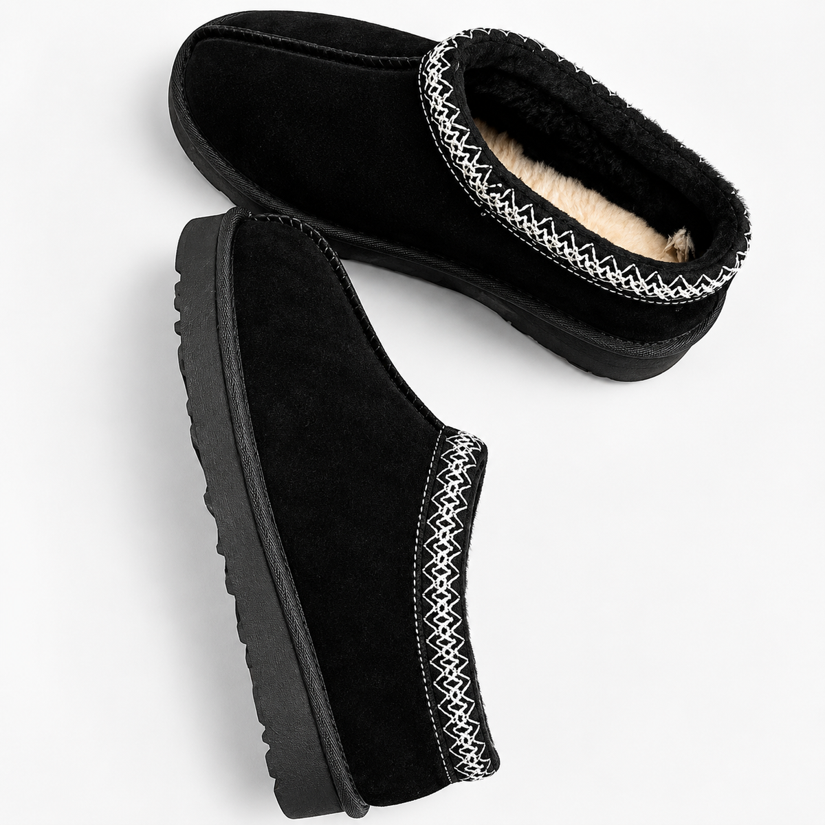 Women's Faux-Fur Slippers, Closed-Toe Slip-On – view 5