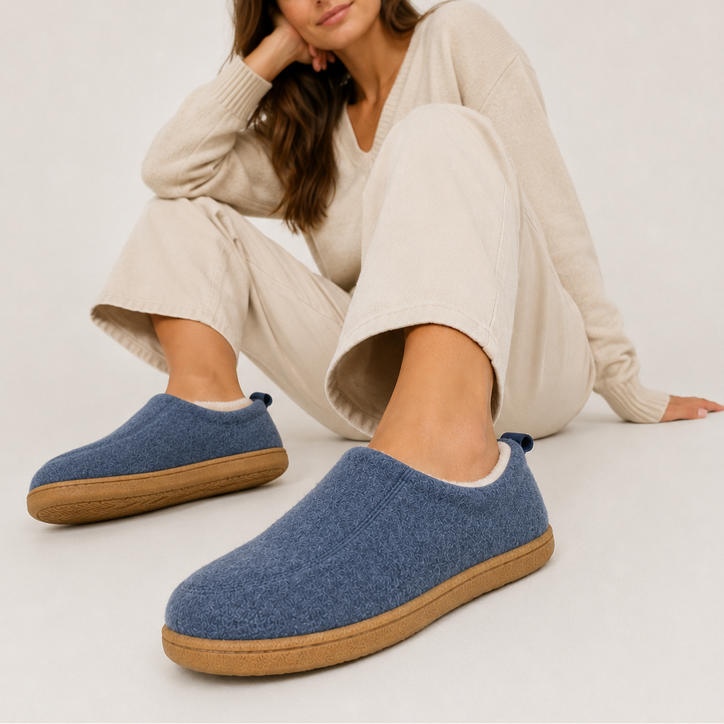 Unisex Fleece-Lined Slippers, Supportive Slip-On – view 2