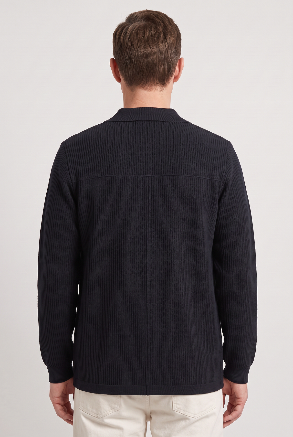 Men's Button Overshirt Cardigan, Patch Pockets