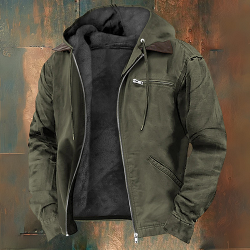 Men's Fleece-Lined Hooded Winter Jacket – view 2