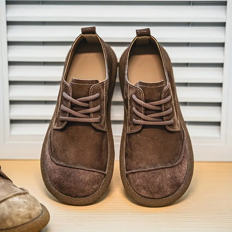 Men's Faux Suede Lace-Up Derby Shoes – view 11