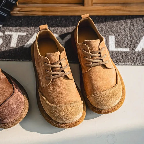 Men's Faux Suede Lace-Up Derby Shoes – view 2