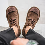Men's Faux Suede Lace-Up Derby Shoes – view 9