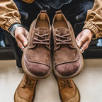 Men's Faux Suede Lace-Up Derby Shoes – view 10