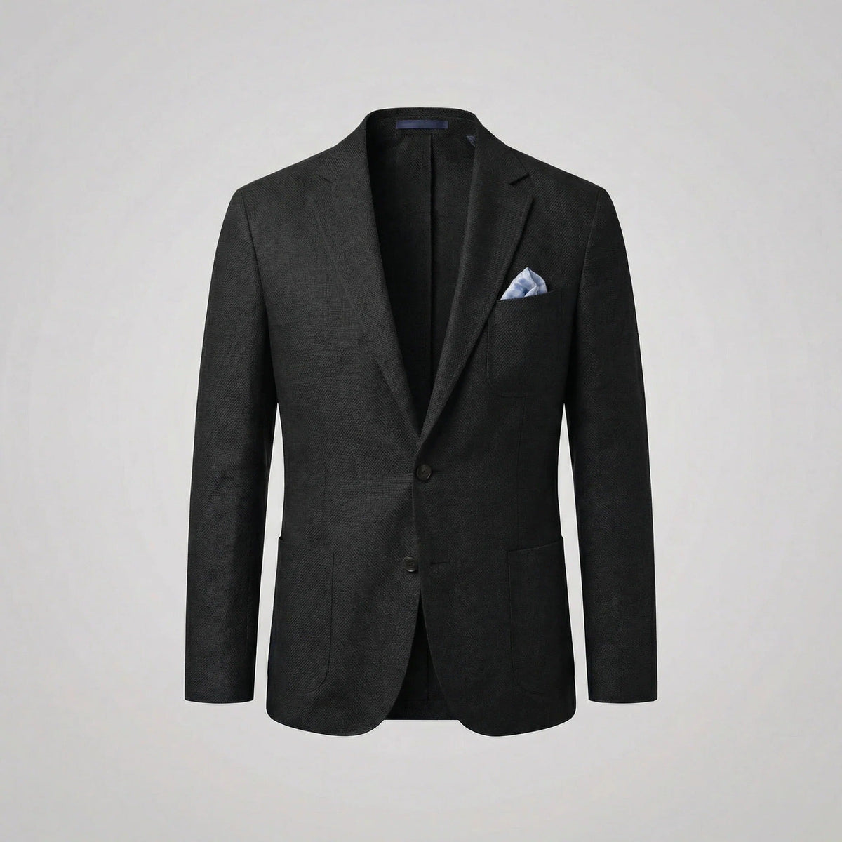 Black men's linen blazer