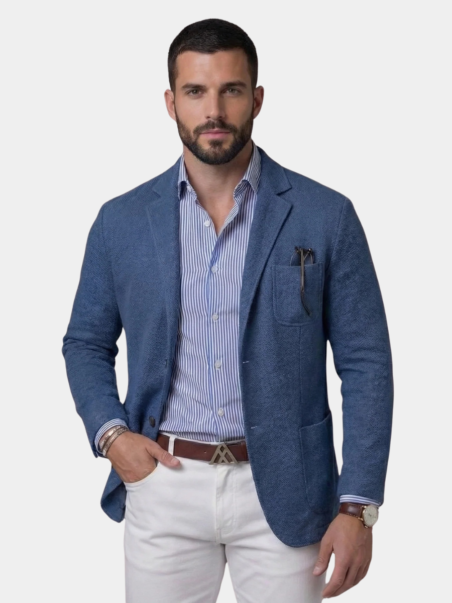 Men's linen blazer by Bennett & Gray