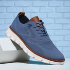 Men's arch-support walking sneakers cushioned insole detail
