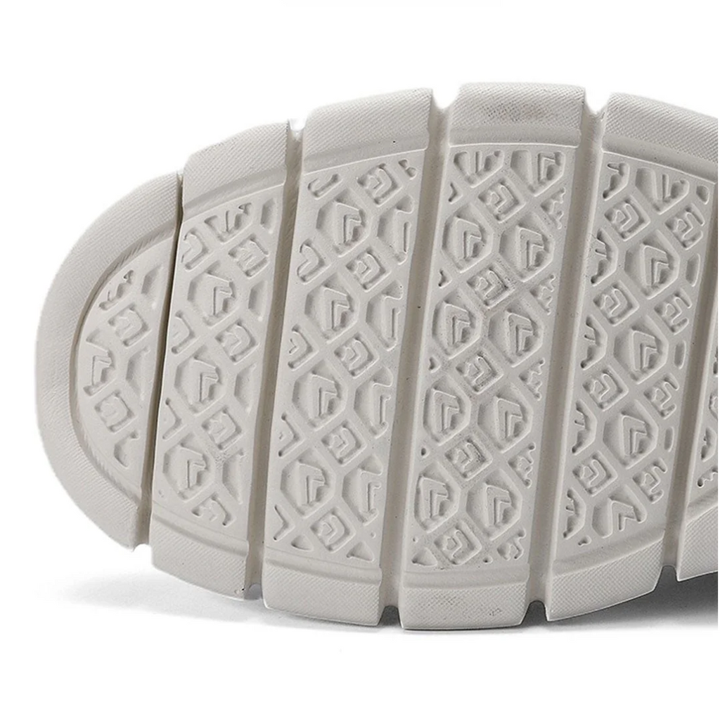 Men's arch-support walking sneakers feature overview