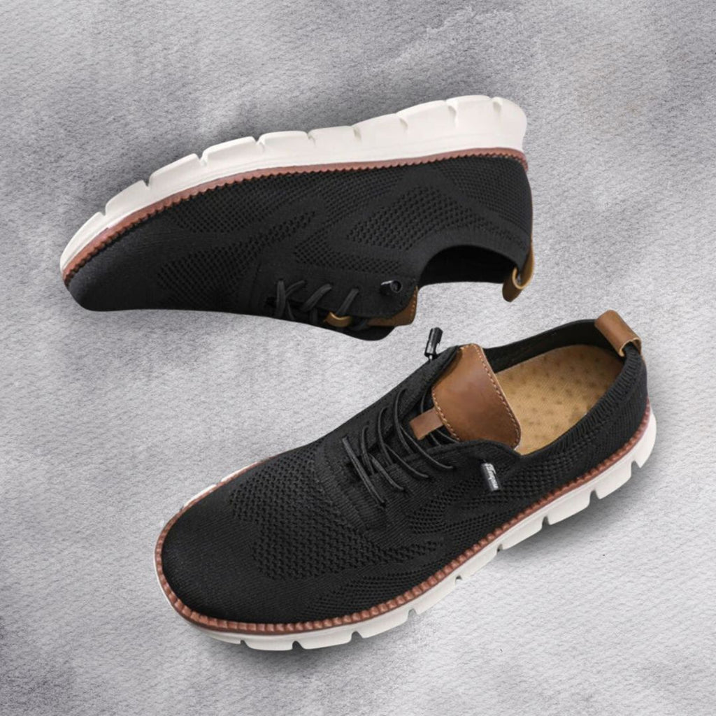 Men's arch-support walking sneakers heel support detail