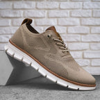 Men's arch-support walking sneakers with rubber sole