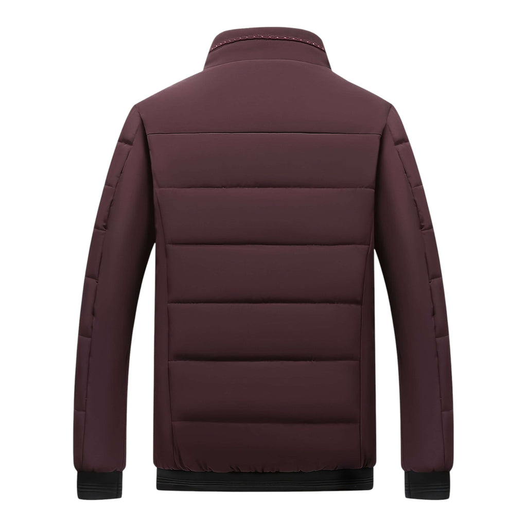 Men's Quilted Padded Jacket, Stand Collar – view 6