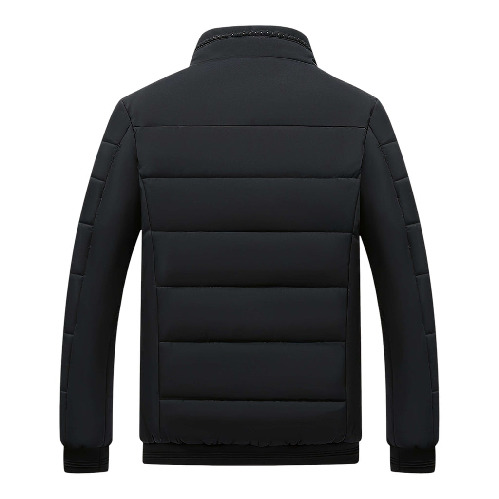 Men's Quilted Padded Jacket, Stand Collar – view 7