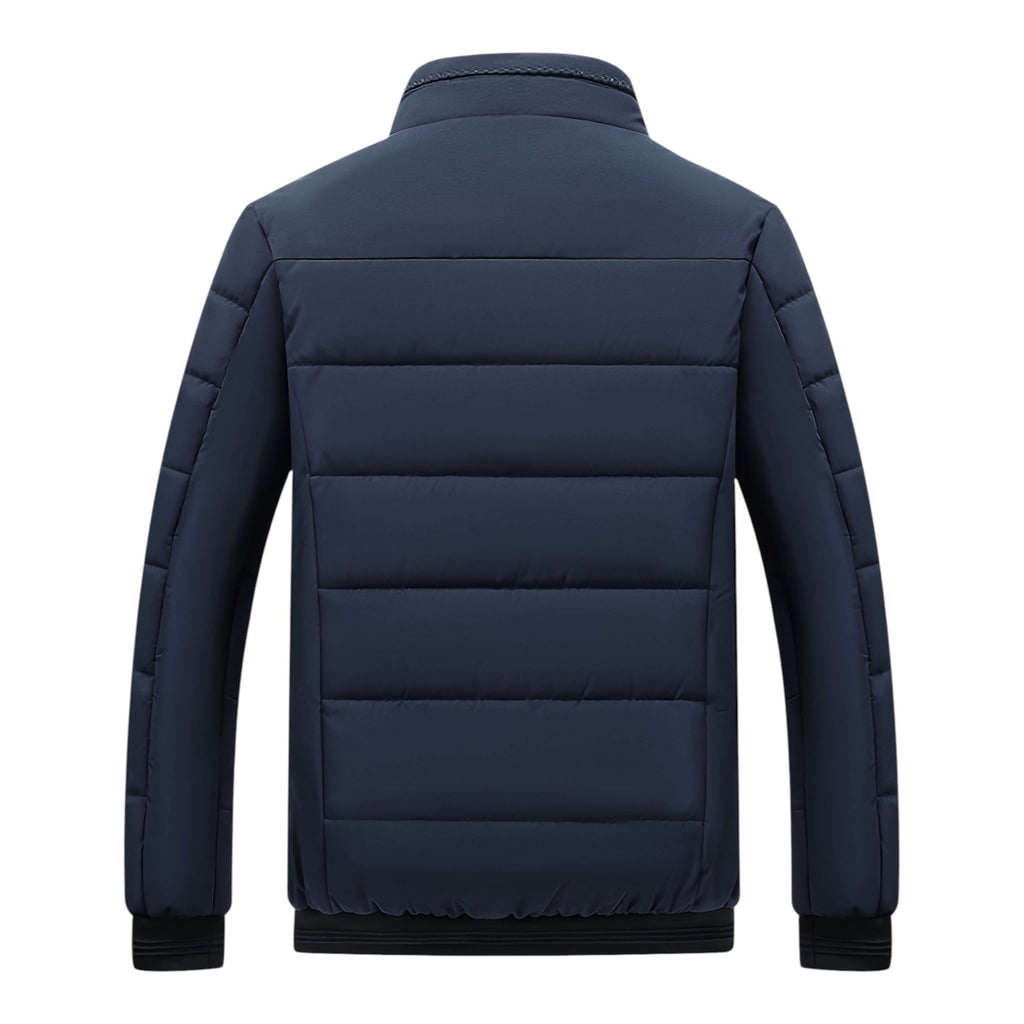 Men's Quilted Padded Jacket, Stand Collar – view 8