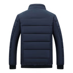 Men's Quilted Padded Jacket, Stand Collar – view 8