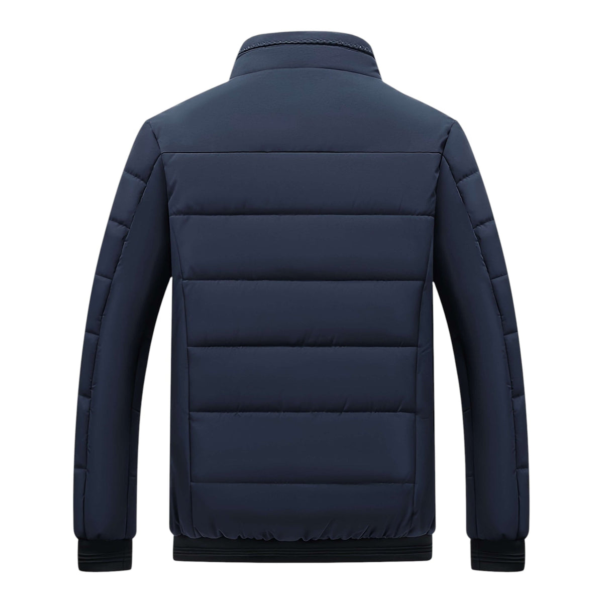 Men's Quilted Padded Jacket, Stand Collar – view 8