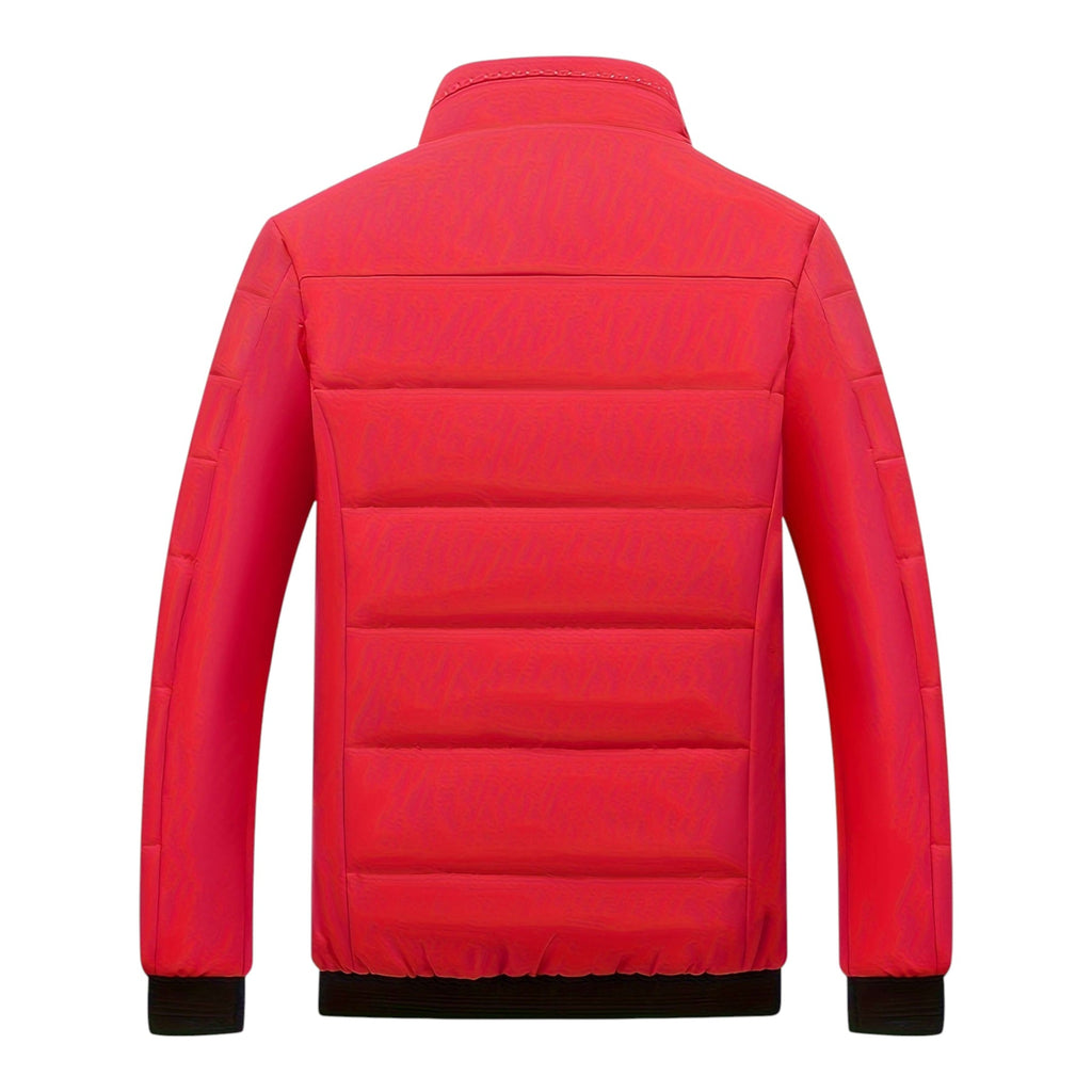 Men's Quilted Padded Jacket, Stand Collar – view 9